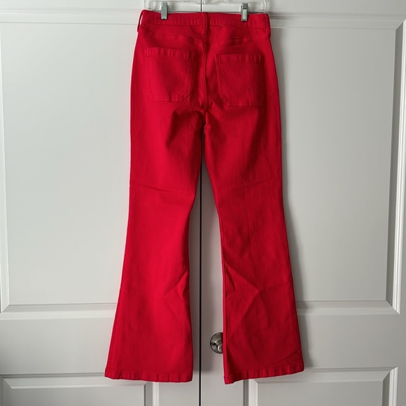 NWT Gap 70s Flare High Rise Jeans - Red - Picture 3 of 3